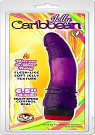 Jelly Caribbean No. 4 G-Spot Realistic Vibrator Purple 6.5 Inch